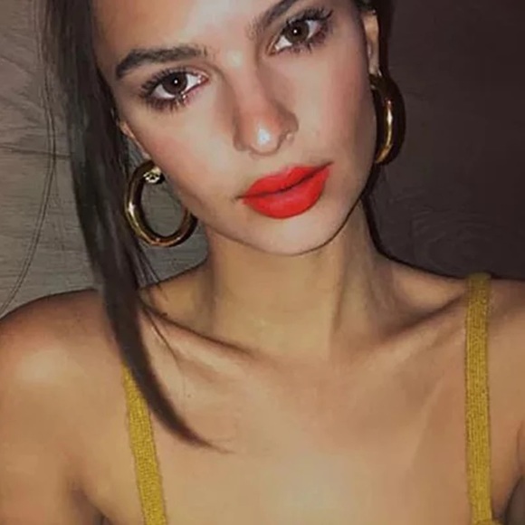 Trendy Classic Gold Plated 2” Big Hoop Earrings - Picture 13 of 16